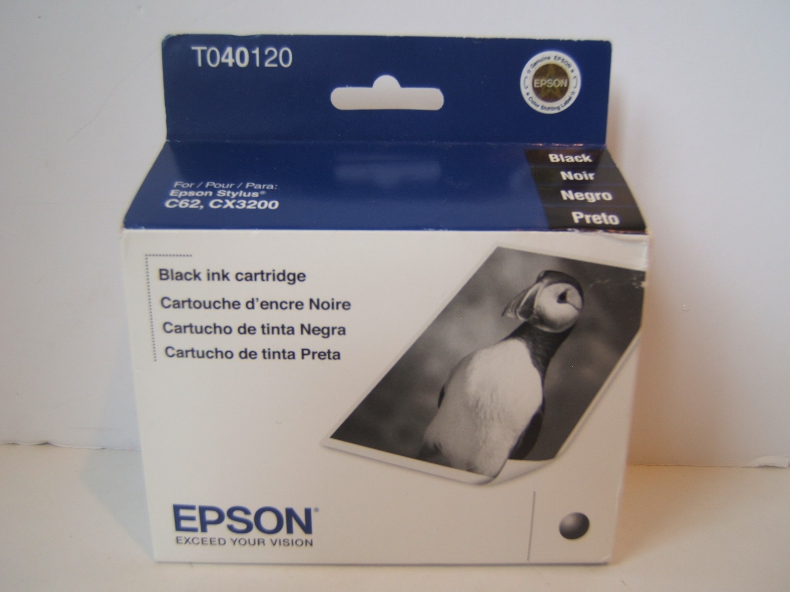 Genuine Epson T040120 Black Ink Cartridge for C62 CX3200 Expired 07/2015-image
