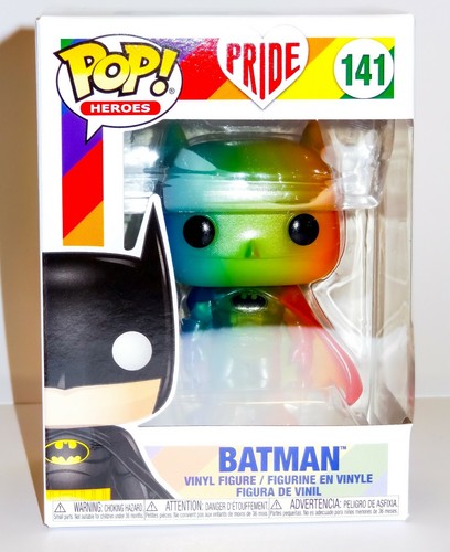 Batman Pride Batman 3.75" Funko Pop Vinyl New Comic Rainbow with Protector Xmas - Picture 2 of 3