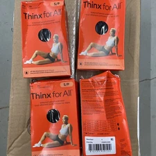 (4) Thinx For All Reusable Period Underwear Brief, Small Black 5700 S34