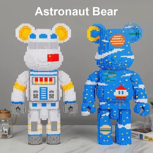 Zum Selbermachen Kinder Spielzeug Cartoon Mini Liebe gewalttätiger Bär Brick Modell mit Licht Gebäude - Bild 2 von 12