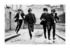 The Beatles 1 A4 reproduction autograph photograph poster with choice of frame