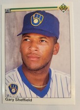 1990 GARY SHEFFIELD Card #157 Upper Deck 3rd Base Baseball  Vintage Brewers MLB