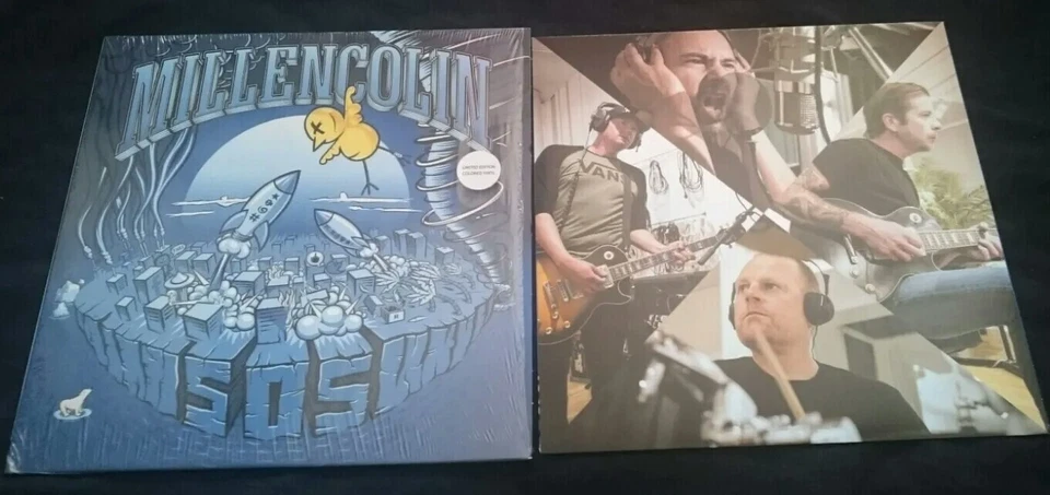 MILLENCOLIN SOS VINYL LTD ED BLUE LP /500 INDIE STORE EXCLUSIVE 2019 1ST PRESS - Image 4 of 4