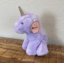 Fao Schwarz Sparklers Purple Lavender Baby Unicorn Stuffed Animal Plush Nwt 9"