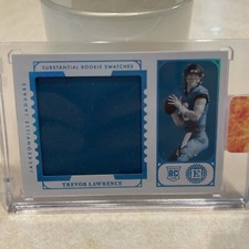 2021 Encased Substantial Rookie Swatches Jumbo Jersey Trevor Lawrence /50 Jags