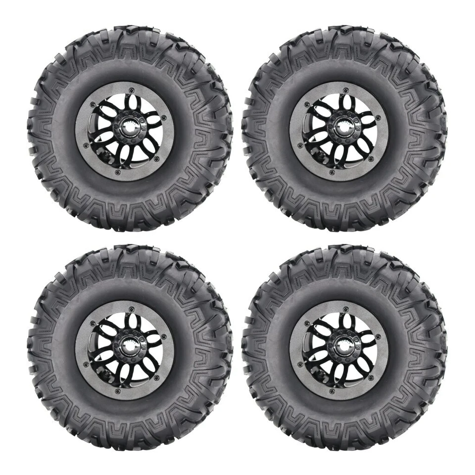 2.2" 1/10 RC Rock Crawler Inflated Air Tire Beadlock 135mm for TRX4 SCX10 D90 - Image 3 of 4