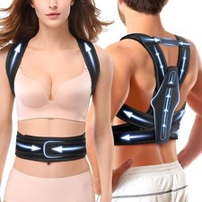 Posture Corrector for Women and Men with Magnetic Therapy Back Support, Strong
