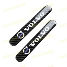 2pcs For Volvo Carbon Car Trunk Side Fenders Door Badge Scratch Guard Sticker