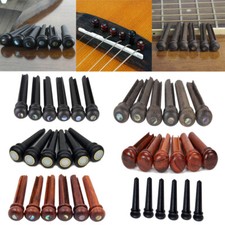 USA Ebony Rosewood Bridge Pins Guitar String Pegs End Pins For Acoustic Guitar