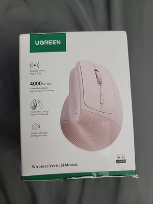 UGREEN Ergonomic Vertical Wireless Mouse 4000DPI 6 Buttons 2.4G Bluetooth