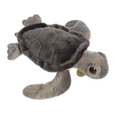 Aurora Miyoni Tots Sea Turtle Hatchling Stuffed Animal Gray 11.5in Plush