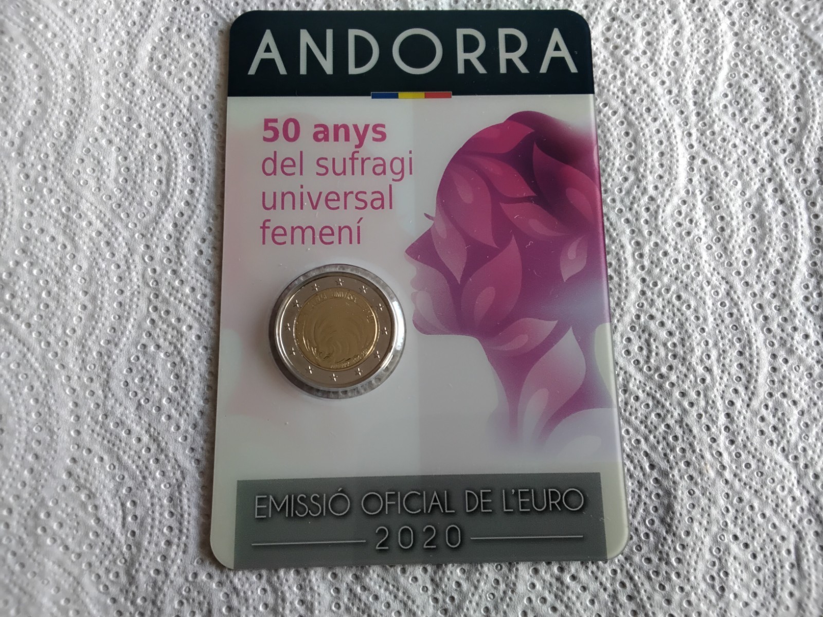 Piéce de 2 euro Andorre 2020 " suffrage universel féminin "