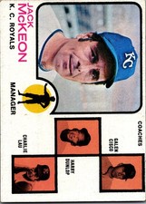 1973 Topps Baseball Jack McKeon #593