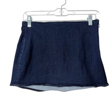 American Eagle Denim Mini Skirt Womens 2 Blue Skort Next Level Stretch Y2K Boho