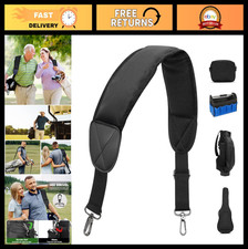 Universal Golf Bag Strap Replacement - Single Shoulder Strap for All Brands Bla