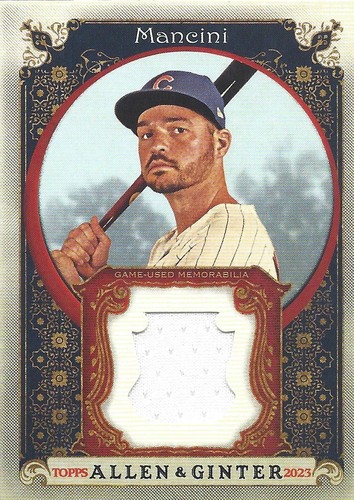 Trey Mancini 2023 Topps Allen and Ginter Relics Game Used Jersey Card