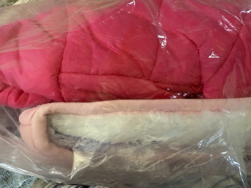 Eddie Bauer Girls' Youth Reversible Plush Jacket - Pink Size Large 14/16 - Picture 7 of 8