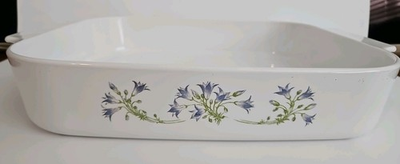 #ad #ad CorningWare Bake Dish In Blue Dusk Pattern. a2 $35.00