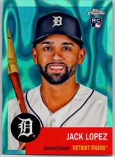 2022 Topps Chrome Platinum Aqua Lava Refractor #135 Jack Lopez #/299 RC