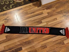 VTG DC United Scarf Soccer Red Black White MLS Ruffneck Scarves