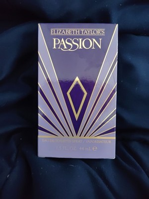PASSION EAU DE TOILETTE SPRAY BY ELIZABETH TAYLOR Perfume Rare Veg. NIB 1.5 OZ