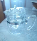 Vintage PYREX 7754 Flameware Percolator 4 cup COMPLETE SET & Beautiful Condition