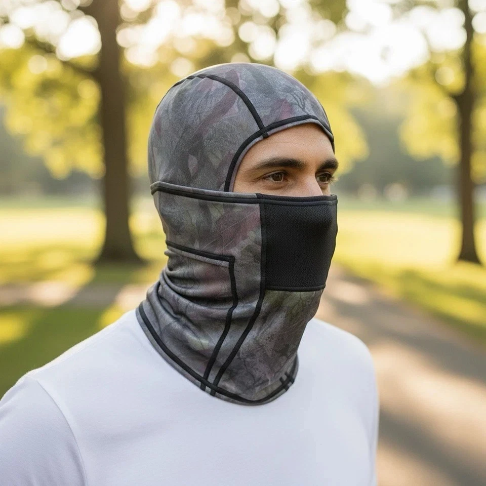 Adidas Alphaskin III 3 Balaclava Tree Camo Hood Reflective Ski Mask Shiesty