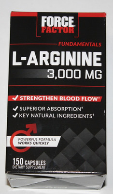 Force Factor L-Arginine 3000 MG, Extra Strength Nitric Oxide & Circulation Boost