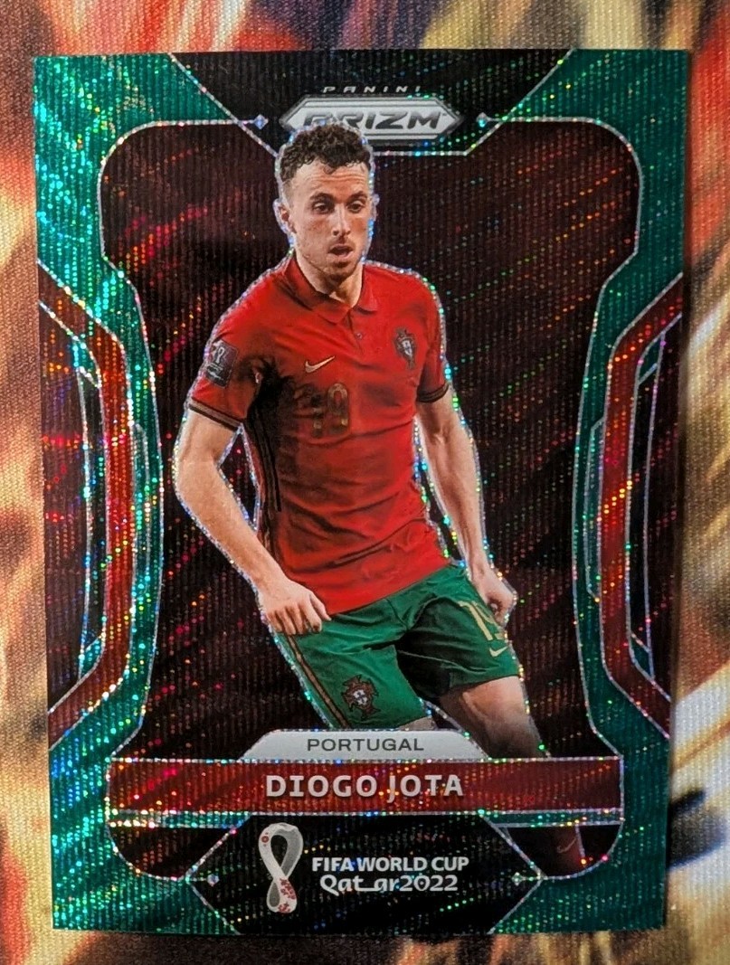 2022 Panini Prizm World Cup Qatar - Diogo Jota #177 Green Wave Prizm