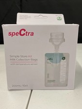 Spectra Simple Store Milk Bags 200mL Starter Kit With Connnector   10ct