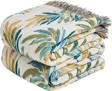 Boho Throw Blanket - 100 Cotton Throw Blankets for Bed Couch 60"x80" Soft