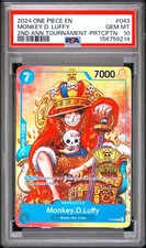 2024 ONE PIECE PROMOS 043 MONKEY D. LUFFY PSA 10