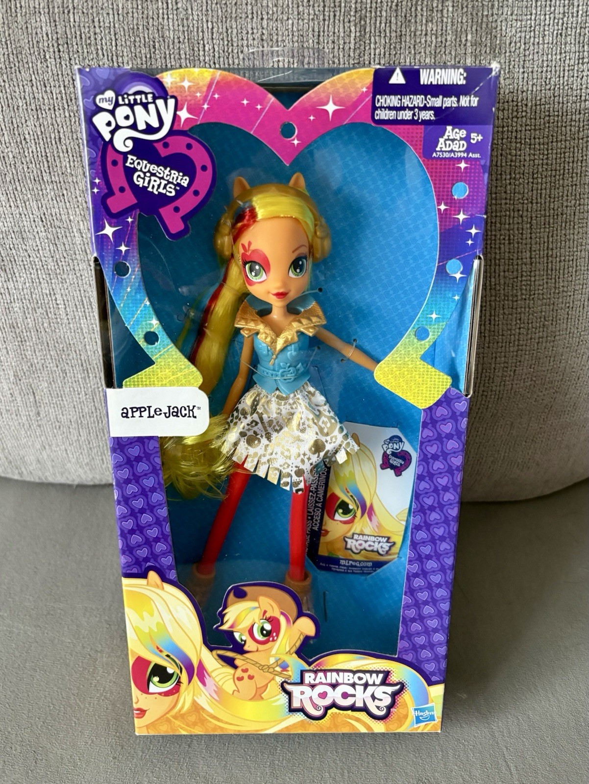 MY LITTLE PONY EQUESTRIA GIRLS RAINBOW ROCKS APPLEJACK DOLL 