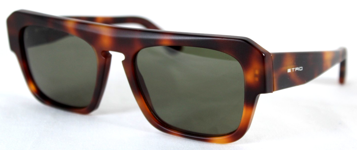 ETRO Matte Brown Tortoise Shell Frame Square Sung… - image 1