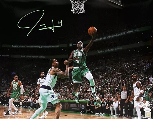 Jrue Holiday Autographed Signed Boston Celtics NBA Finals Layup 16x20 Photo; JSA COA 