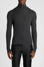 TOM FORD Men's Wool, Silk  Cashmere Rib Turtleneck Sweater Size 44 US/54 EU