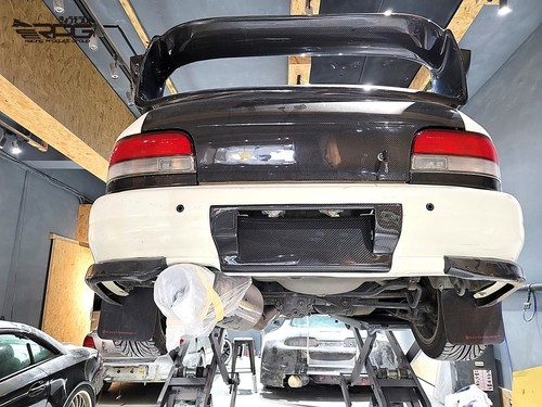 RPG Carbon Rear Bumper License Plate Backing Frame for 97-01 Subaru Impreza GC8 - Picture 3 of 17