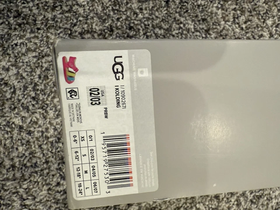 Sandalias Baby UGG Multicolor Neón NUEVAS CON CAJA Talla 02/03 O 6-12 Meses Foto 4 de 4