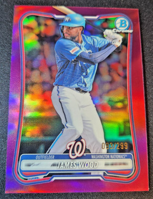 2026 Bowman Chrome James Wood #21 Refractor 93/299 Nationals