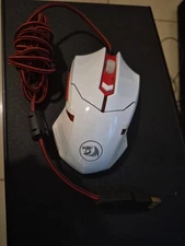 Red Dragon Wired USB LED Optical Gaming Mouse 3200 DPI Redragon Weighted White