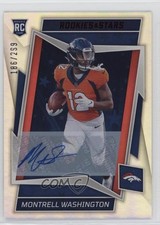 2022 Panini Rookies & Stars Signatures 186/299 Montrell Washington #157 Auto 2t9