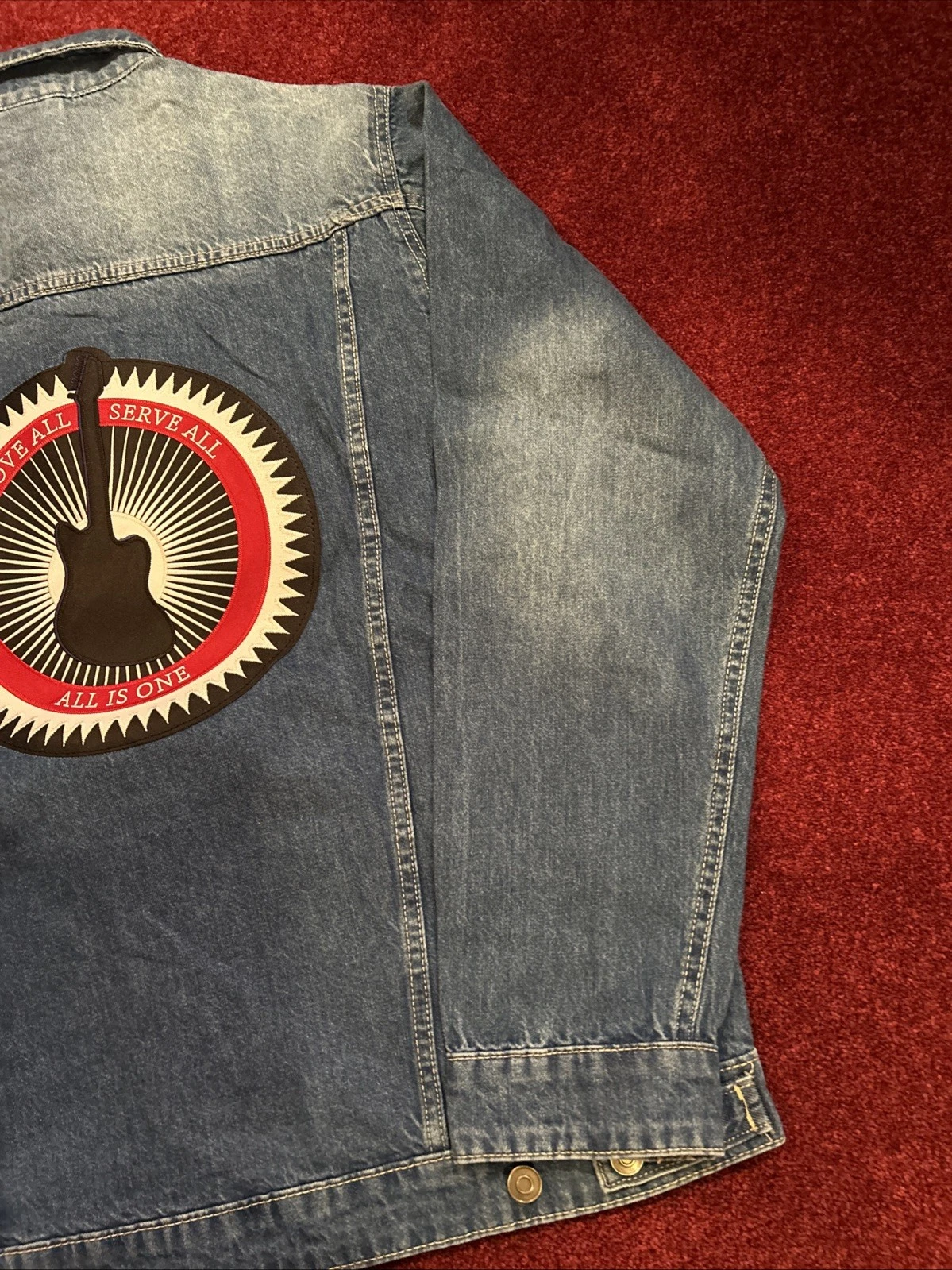 HARD ROCK CASINO Atlantic City Denim Jean Jacket BRAND NEW WITH TAGS SZ LARGE image 3
