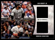 2025 Topps Dual Relic Luis Robert Jr. / Andrew Benintendi #MLMDR-RJB