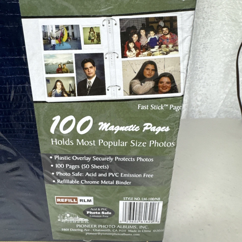 Álbumes de fotos Pioneer magnéticos autoadhesivos álbum de fotos de 3 anillos 100 páginas Foto 2 de 4