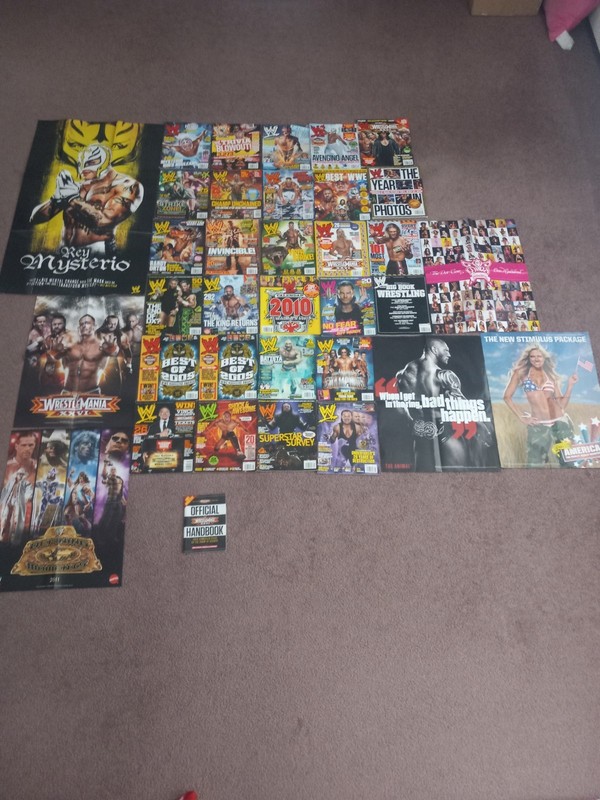 Wwe Magazine Lot
