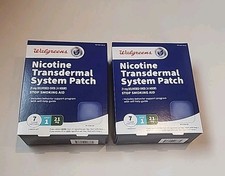  2 Walgreens Step 1 Nicotine 21mg Transdermal System Patch 7ct EXP 03/26