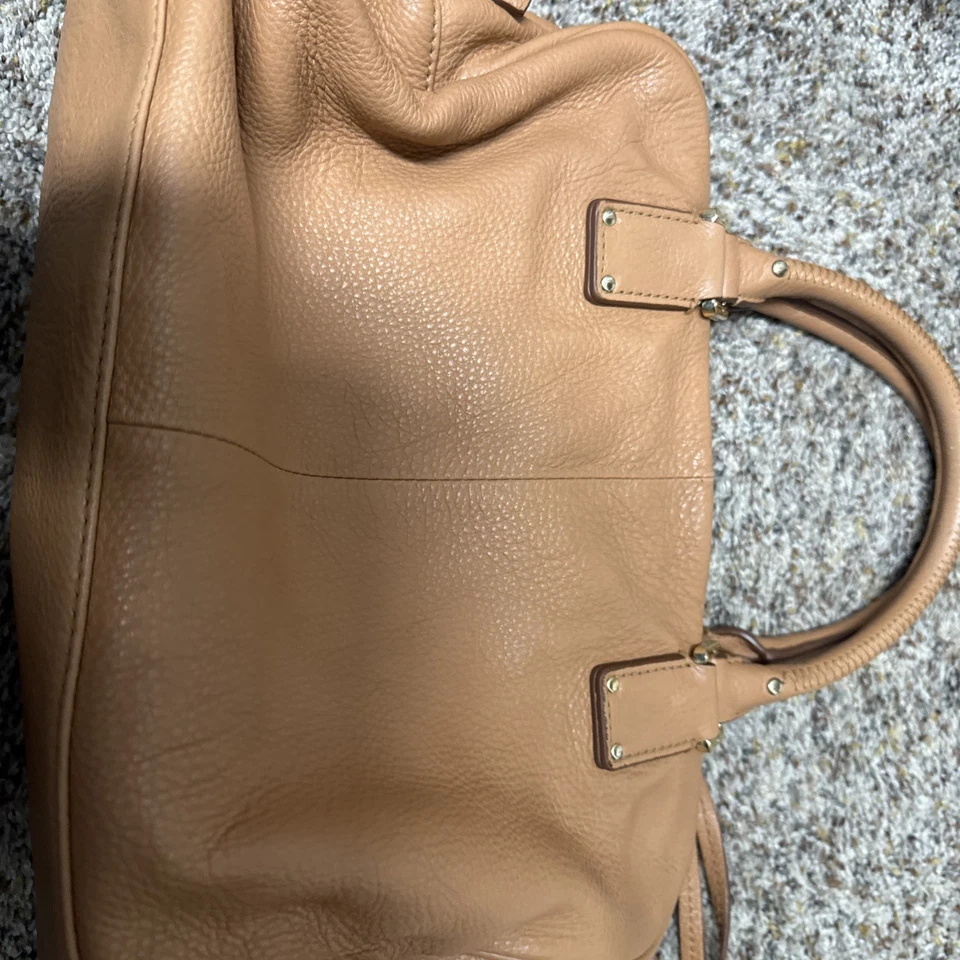 Bolso Cartera Tory Burch Thea Cuero Guijarro Tostado Foto 4 de 4