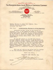 1921 Remington Arms Company Letterhead Vintage Industrial Ephemera
