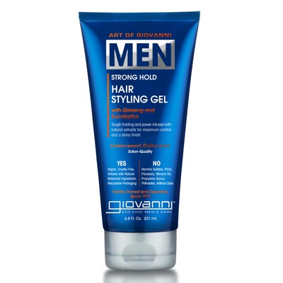Giovanni Hair Gel for Men Strong Hold Vegan Hair Styling Agent 1 Fl Oz