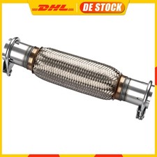 Edelstahl Flexrohr Flexstück Vorderrohr Montage ohne Schweißen 45 x 200 mm